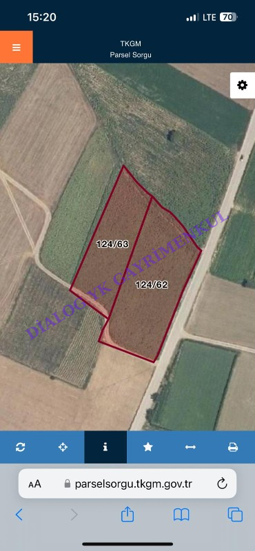 BURSA YENİŞEHİR KAVAKLI DA 7.050 m&sup2; YOLA CEPHE TARLA